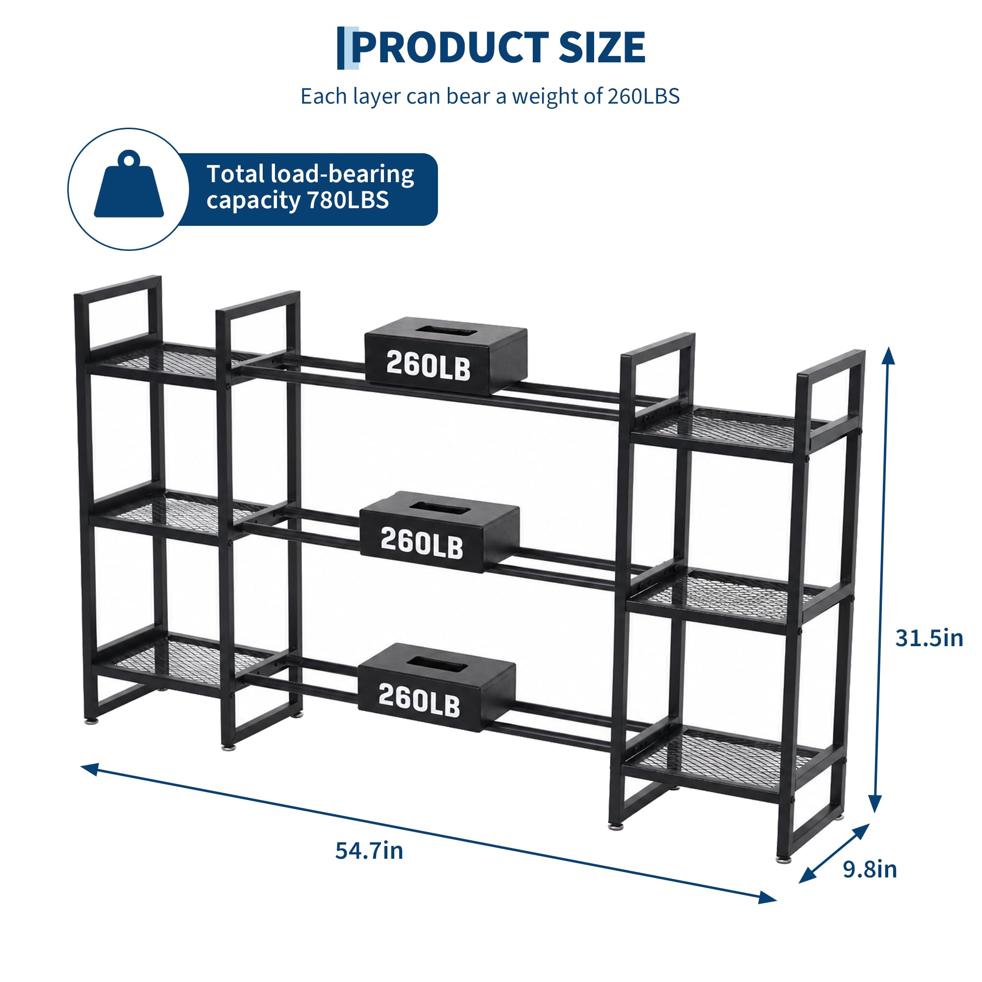 Dumbbell Rack 3 Tier, 260 Lb P - All In One Gym Home Equipment review and price