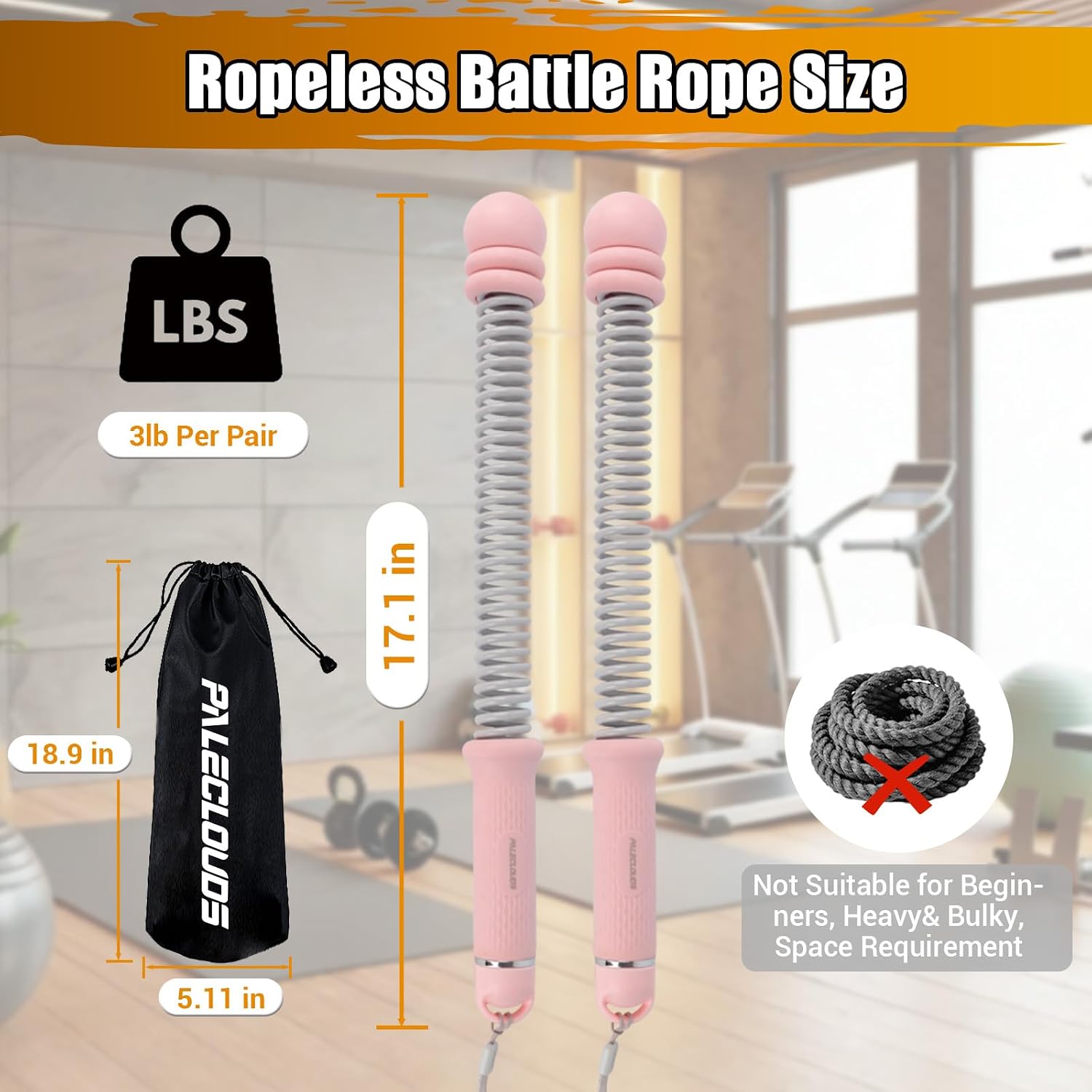 Portable Ropeless Battle Ropes - Home Gym Portable review and price