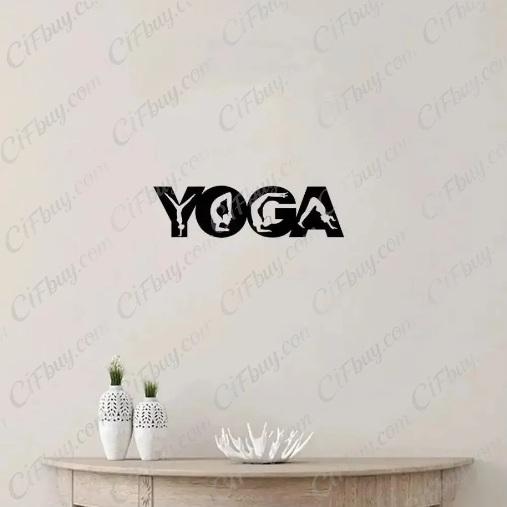 CIFBUY Yoga Poses Metal Wall A - Home Gym Yoga review and price