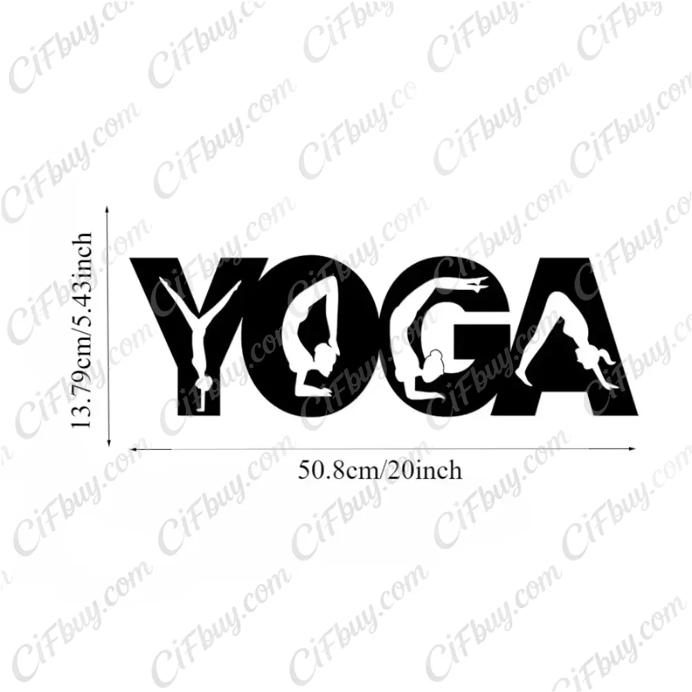 CIFBUY Yoga Poses Metal Wall A - Home Gym Yoga review and price
