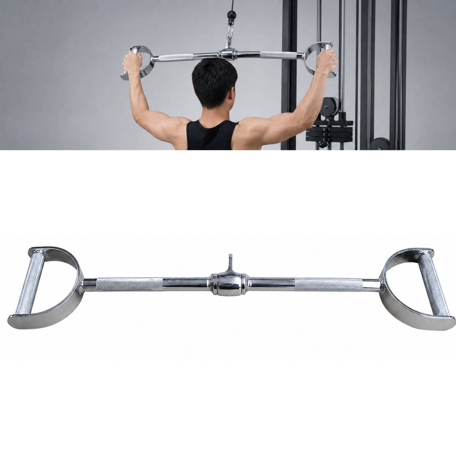 D-Shaped Wide-Grip Cable Handl - Lat Pulldown Cable review and price